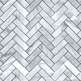 Neo Gris Herringbone Mosaic