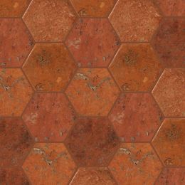 Origin 6x7 Hexagon Rosso Siena