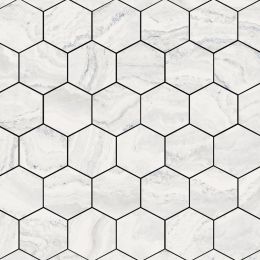 Artistry 3" Hexagon Mosaic Matte Skylight Azul