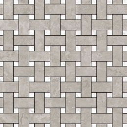 Charm Basketweave Mosaic Gris