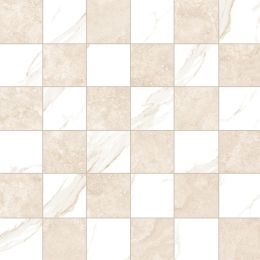 Charm Checker Mosaic Crema/Statuary Beige