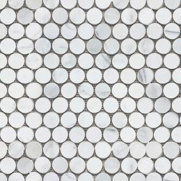 Eastern White Round Mosaic