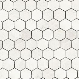 2" Hexagon Mosaic Iceberg Polished