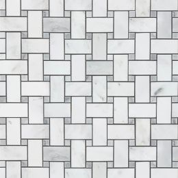 Eastern White Basketweave Mosaic