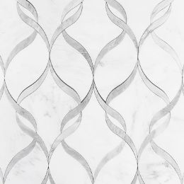 Eastern White Teardrop Waterjet Mosaic