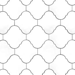Tonali 6x6 Arabesque Silk Gesso