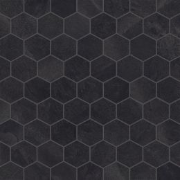 Ultra Slate 2" Hex Mosaic Anthracite